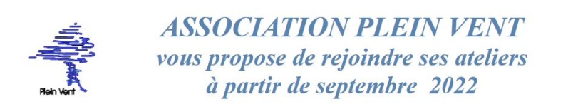 Association Plein Vent: Les ateliers 2022
