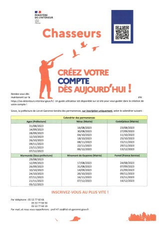 INFO CHASSEURS