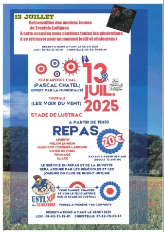 FESTIVITES DU 13 JUILLET 2025