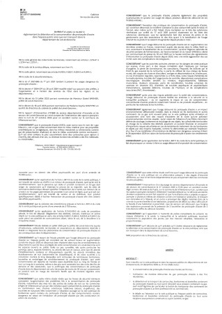 Arrêté Préfectoral, Règlementation protoxyde d'Azote