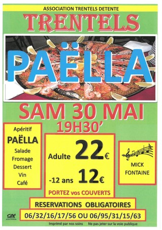 TRENTELS DETENTE SOIREE PAËLLA