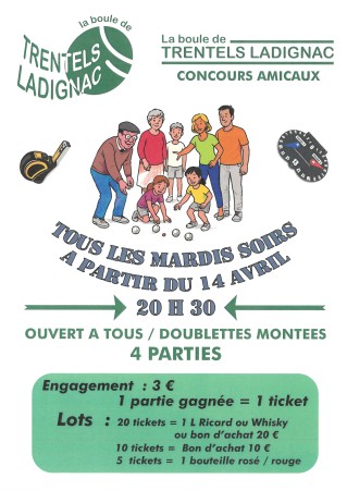 CONCOURS AMICAUX DE LA BOULE DE TRENTELS-LADIGNAC
