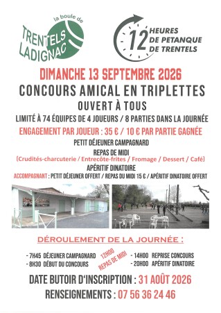 LES 12 HEURES DE PETANQUE DE LADIGNAC