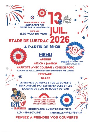 13 JUILLET 2026