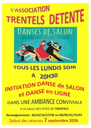 TRENTELS DETENTE: REPRISE DE L'ATELIER DANSE DE SALON