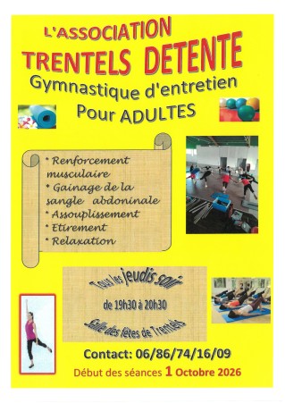 TRENTELS DETENTE: REPRISE DE L'ATELIER DYM D'ENTRETIEN